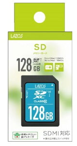 y䂤pPbgőzLazos SDHC[J[h 128GB UHS-I U3 CLASS10 pbP[W