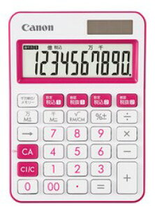 【ゆうパケットで送料無料】キヤノン Canon LS-105WUC-PK JPN SOB ピンク カラフル電卓 千万単位表示 10桁 ミニ卓上電卓