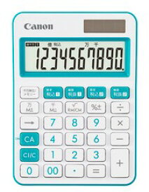 【ゆうパケットで送料無料】キヤノン Canon LS-105WUC-BL JPN SOB ブルー カラフル電卓 千万単位表示 10桁 ミニ卓上電卓