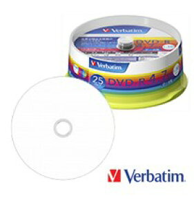 【送料無料】Verbatim DHR47JP25V1 データ用DVD 25枚 バーベイタム