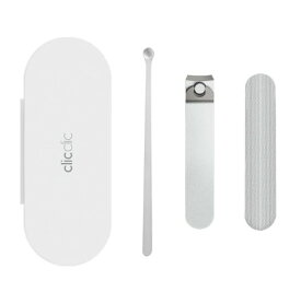 【ゆうパケットで送料無料】HOTO CTT0001GL ネイルクリッパーセット 爪切り、爪やすり、耳かき棒の3点セット