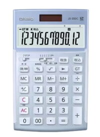 【ゆうパケットで送料無料】CASIO カシオ JS-20DC-BU-N 本格実務電卓（日数・時間計算） 実務電卓 ジャストタイプ【スーパーロジ】