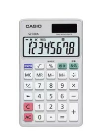 【ゆうパケットで送料無料】CASIO カシオ SL-300A-N スタンダード電卓 実務電卓 手帳タイプ