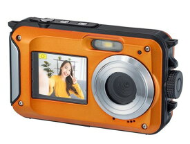 【ゆうパケットで送料無料】防水防塵デジタルカメラ W150-VS-OR 水深3メートル防水でプールや海水浴にも 動画もOK ユーチューブにも VERSOS ベルソス コンパクトデジタルカメラ