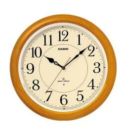 【送料無料】 CASIO・カシオ IQ-1150NJ-7JF 掛時計/電波/夜見えライト/木枠 シンプルデザイン