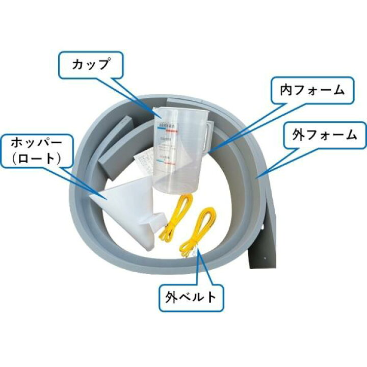 楽天市場】ハイジャスター 施工用備品 Φ900用 型枠 カタワク8ガタ 下水 