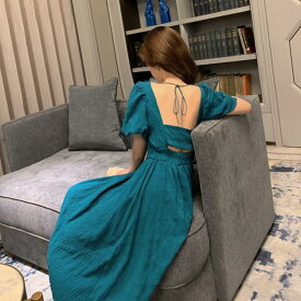 楽天市場 ターコイズブルー ワンピース レディースファッション の通販