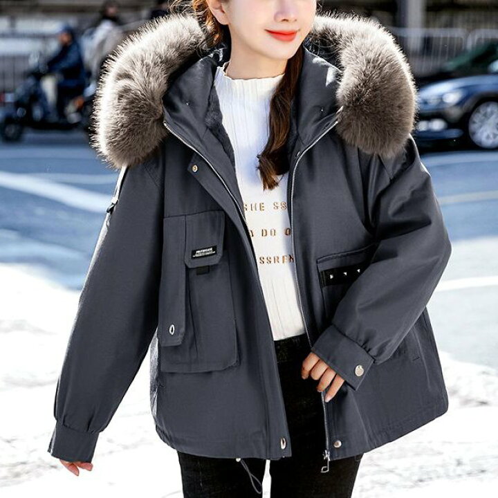 楽天市場】ジャケット コート アウター ファー ミリタリー ショート丈  