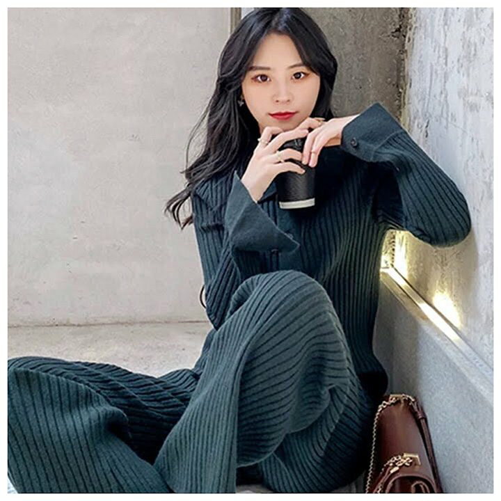 楽天市場】レトロシック スーツ 新作 長袖 カーディ ガンハイ ウエスト  