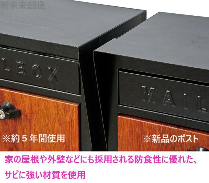 楽天市場】ポスト 壁掛けポスト 郵便受け S24-0521 ハンマートーン 