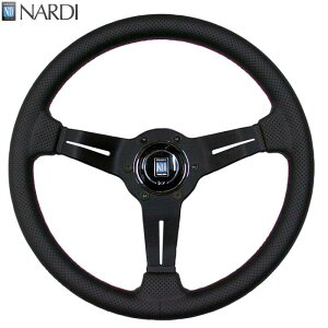 NARDI �i���f�B�@N753�@�p���`���O���U�[&�u���b�N�X�|�[�N �f�B�[�v�R�[���@���b�h�N���X�X�e�b�`�@�X�e�A�����O�@�a330mm�@NARDI�z�[���{�^���t�@�I�t�Z�b�g53mm�y�����񂹏��i�z�y�n���h