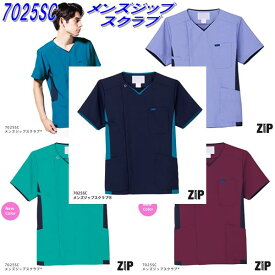 FOLK フォーク　ZIP(ジップ)　7025SC　メンズジップスクラブ【お取り寄せ製品】【スクラブ、医療ユニホーム、白衣、メディカルウェア、スクラブ、メディカル製品】