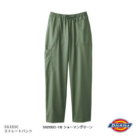 FOLK フォーク　Dickies(ディッキーズ)　5020SC-18　ストレートパンツ　シャーマングリーン【お取り寄せ製品】【医療ユニホーム、白衣、メディカルウェア、スクラブ、メディカル製品】