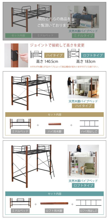 JK-PLAN IRI-1041-BKBR シングルベッド ミドルタイプ 高さ 96 木製 支柱 パイプベッド 天然木 ブラック/ブラウン【組み立て式】【メーカー直送】【同梱/代引不可】【ベッド シングルベッド】 新未来創造 ★ポイント最大16倍★-オメガ式ハイローDXベッド TB-955 幅: 長: 高: グレー 高田ベッド製作所 JAN kt435523 取寄品 医療・施設 施設用備品 診察台-