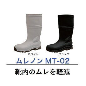 弘進ゴム ムレノン MT-02 ホワイト ブラック （遮熱 紳士 メンズ 軽量 暑さ対策 通気性 むれにくい TPE やわらかい 屈曲性 おすすめ 人気 快適）お取り寄せ