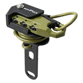 タナックス　MF-4757 ヘルメット用ワイヤーロック　ストレート オリーブ【お取り寄せ商品】【バイク ヘルメット 鍵 ロック 盗難 防止】