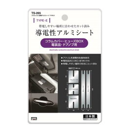 【ネコポス対応品】槌屋ヤック　TS-265　プラスイオン放電アルミシート TYPE-E　TS265【お取り寄せ商品】【カー用品/アース/静電気除去】