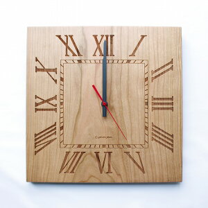 【送料無料(沖縄・離島を除く)】ヤマト工芸 YK14-101 MUKU-ローマ数字-(掛時計)チェリー【お取り寄せ製品】【クロック 時計 掛け時計 yamatojapan】