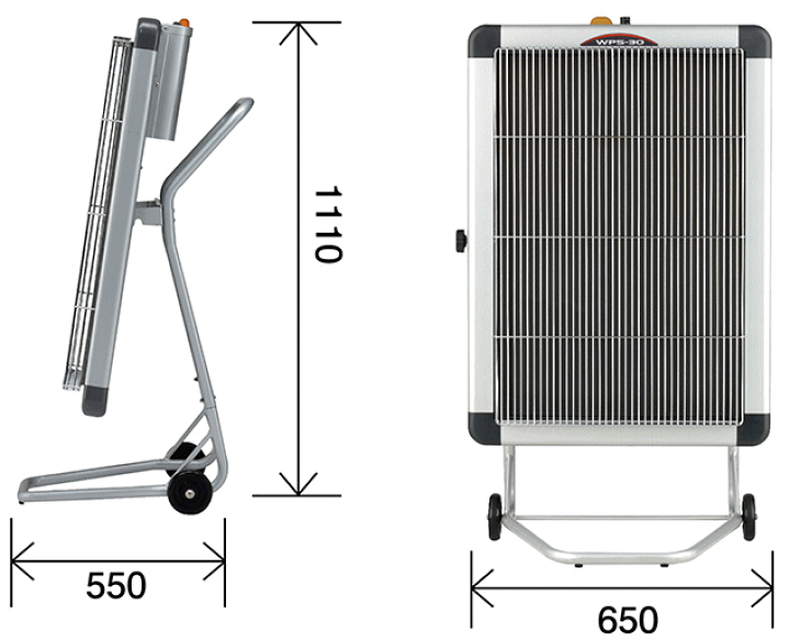 静岡製機　遠赤外線電気ヒーター　WPS-30A 三相200V 楽天市場】静岡製機 ほかっとe 遠赤外線電気ヒーター WPS-30As 単相