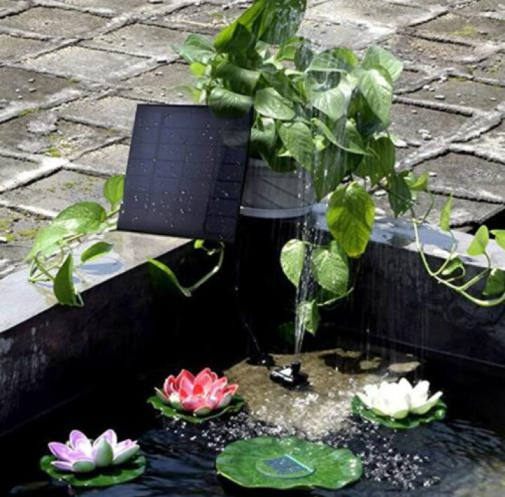 【あす楽】 ソーラー ミニ噴水 セット ガーデン用噴水 ソーラーポンプ Advance click