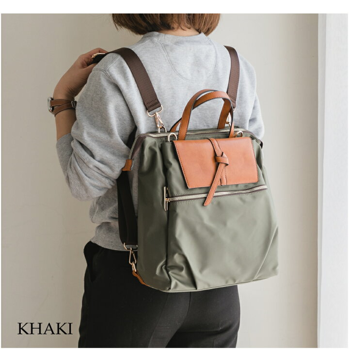 楽天市場】QUAY キー 3way撥水加工 ナイロンリュック バッグ 