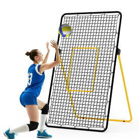 【限定10%OFF】 バレーボール練習ネット 排球練習ネット 投球ターゲット 練習用 サッカー ラクロス ソフトボール 野球 バッティングネット スチールフレーム 自宅用 ボール受けネット 投球練習 ピッチングネット トレーニング 初心者 上級者 角度調整可