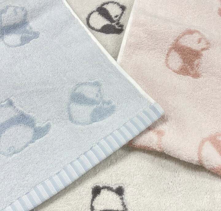 楽天市場】今治タオル フェイスタオル 3枚組 パンダ柄 34x80cm 綿100 