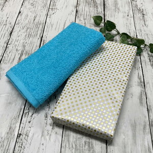 泉州タオル フェイスタオル 箱入れギフト 1枚 包装済み 約34x85cm 200匁 カラータオル 日本製 ギフト プチギフト 熨斗 挨拶用 お年賀タオル 吸水 ふわふわ 薄手タイプ 泉佐野市