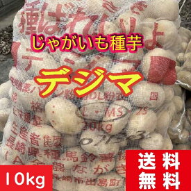 じゃがいも【種芋】デジマ 10kg 　長崎県産　農水省登録品種　ジャガイモ種芋　じゃがいも栽培 馬鈴薯の種　種ばれいしょ検査合格品　指定種苗検査合格品　でじま　送料無料　秋じゃがいも植え付け時期