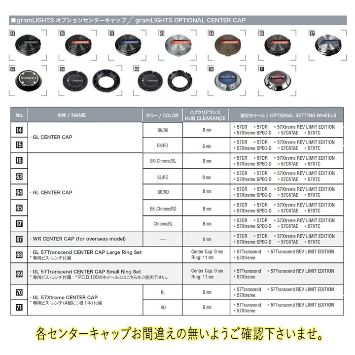 楽天市場】【7/10(金)限定！ポイント最大38倍！】レイズ GL CENTER CAP 
