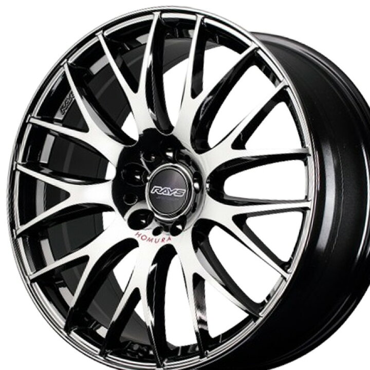 楽天市場】19インチ 7.5J 5/100 レイズ ホムラ 2x9Plus ジェット 