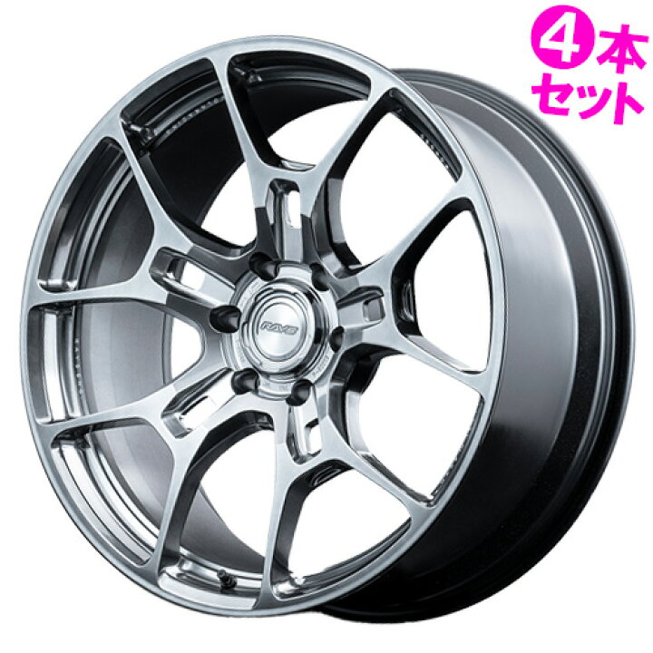 楽天市場】22インチ 9.5J 6/139.7 レイズ ボルクレーシング G025GC 