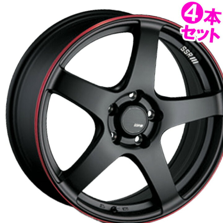 楽天市場】17インチ 7.0J 4/100 SSR ジーティー ブイゼロワン 新品 
