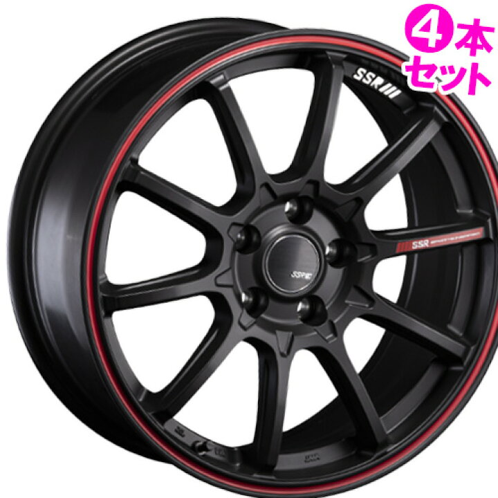 楽天市場】17インチ 7.0J 4/100 SSR ジーティー ブイゼロファイブ 新品 