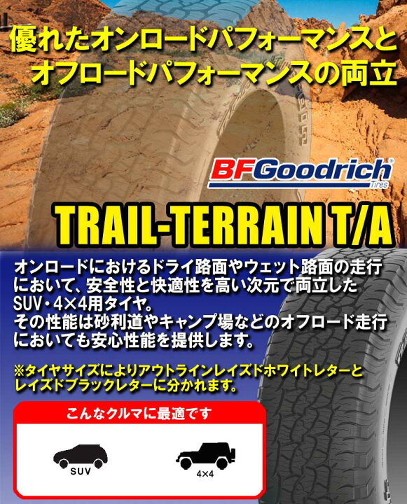 楽天市場】275/55R20 113T ORWL BFGoodrich BFグッドリッチ TRAIL 