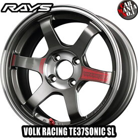 RAYS(レイズ) ボルクレーシング TE37SONIC SL 15×6.0J +41 4/100 カラー：PG 15インチ 4穴 P.C.D100 FACE-2 ホイール新品1本 鍛造ホイール