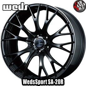 【4本セット】 Weds(ウェッズ) ウェッズスポーツ SA-20R 20×8.5J +45 5/114.3 カラー：METAL-BLACK/F 20インチ 5穴 P.C.D114.3 FACE ：F ホイール新品4本 WedsSport