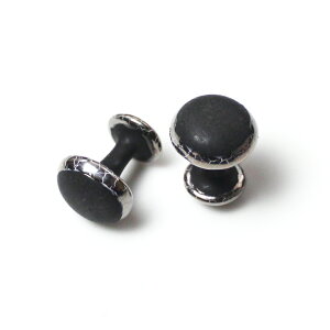 【工房限定】 オール磁器 高級 伊万里焼 カフスボタン  カフリンクス。マット釉黒 ベース  プラチナ合金 焼付け オリジナル作品。特許の強化磁器外国人 お土産 プレゼン
