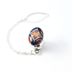 外国人お土産やプレゼントにメンズ・伊万里焼タイタック・染錦花文様【工房限定オリジナル商品】他にはありません。【楽ギフ_包装選択】【楽ギフ_メッセ入力】