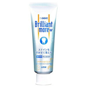ライオン ブリリアントモアW 90g 医薬部外品 × 1歯科専売 歯科用 ブリリアントモア Brilliant more 薬用 歯みがき 歯磨 ハミガキ 白い歯 着色汚れ ステイン 口臭