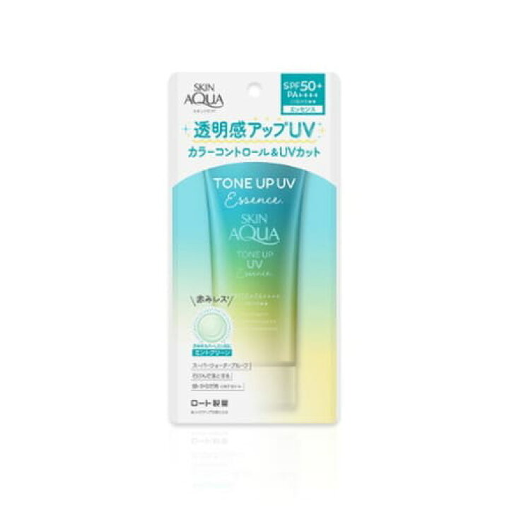 楽天市場】スキンアクア トーンアップUVエッセンス ミントグリーン 80g 