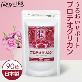 プロテオグリカン 90粒[メール便対応商品]プロテオグリカン コラーゲン ヒアルロン酸 セラミド プラセンタ サプリメント 大容量 お徳用 健康 美容 RoyalBS 日本製