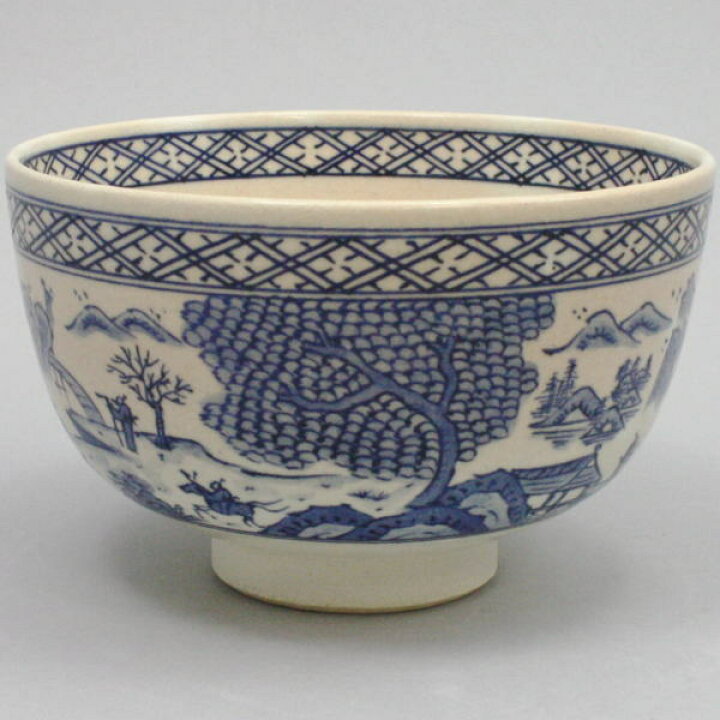 楽天市場】【茶器/茶道具 抹茶茶碗】 染付 山水 浅見五郎助作（祥瑞窯  