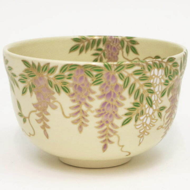 楽天市場】〇【茶器/茶道具 抹茶茶碗】 仁清写し 藤の花 宮地英香作 