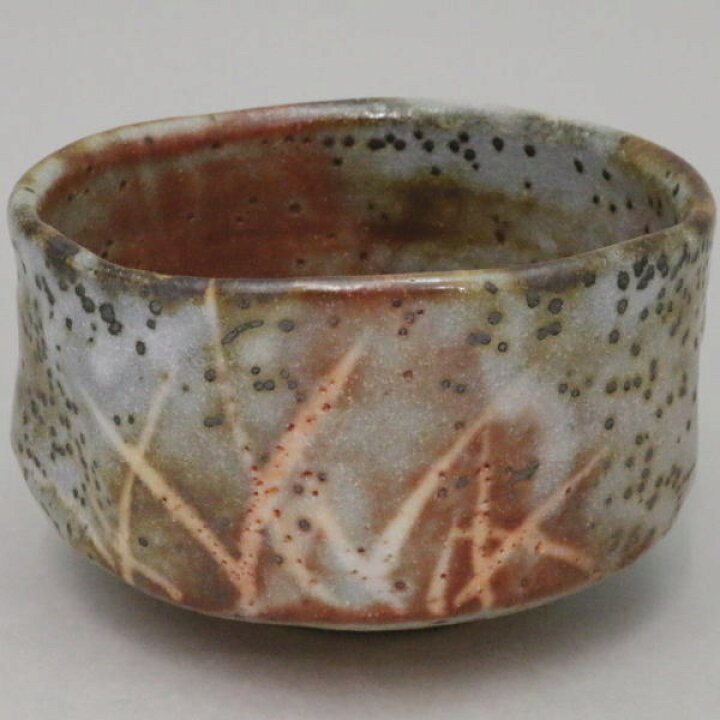 志野焼 鼠志野茶碗 抹茶碗 養心窯加藤力三作 茶道具 二重箱 塗箱 Mナ 