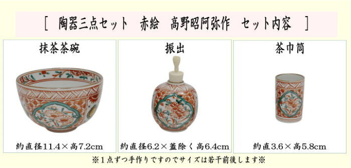 楽天市場】【茶器/茶道具 茶箱用三点セット】 陶器三点セット（陶器三  