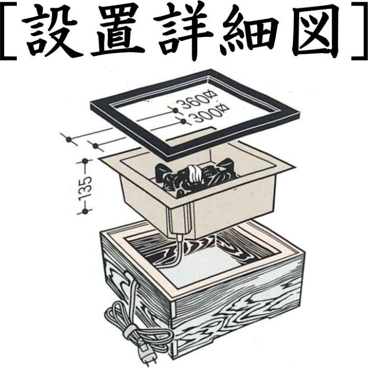楽天市場】【茶器/茶道具 炉壇】 電熱式 置炉用 炉壇 炭型ヒーター 