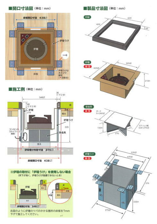 楽天市場】【茶器/茶道具 炉壇＆炉縁】 ヤマキ電器 4点セット 電器炭 