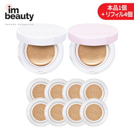 ミシャ MISSHA マジッククッションファンデーション(Magic Cushion) 本品1個+リフィル4個セット/モイストアップ/カバーラスティング(Moist Up/Cover Lasting)/韓国コスメ 正規品 下地 ベースメイク 日焼け止め 韓国スキンケア ベース 化粧下地 韓国直送 マラソンセール