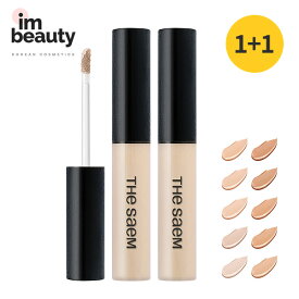 【1+1】THE Saem ザセム カバーパーフェクションチップコンシーラー 6.5g / 全10色 / SPF28 / 交差選択可能 / なめらか密着カバー 肌表現チップコンシーラー / 超密着 / カバー / 無欠点 / クマ / 赤み / くすんだ感じ / トラブル跡 / ニキビ跡 / 韓国コスメ / 韓国発送